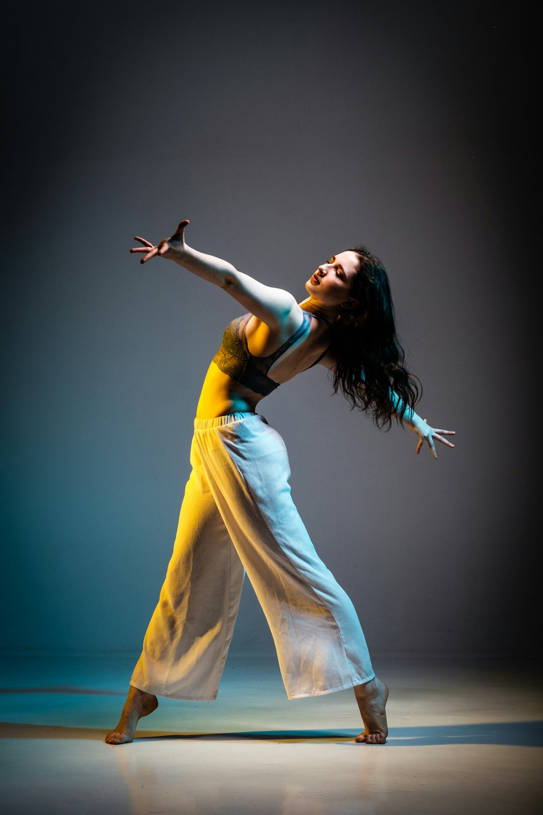 Dancer in meditative movement